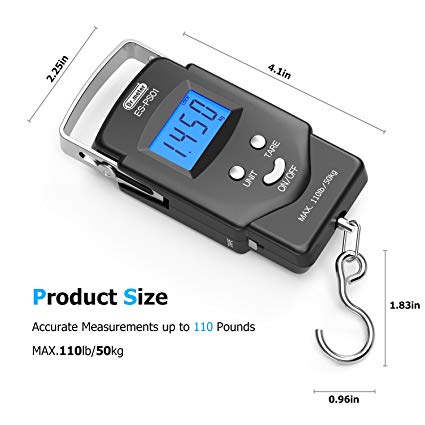 digital weight hook parameters Digital Fishing Postal Hanging Hook Scale, PS01, Dr.meter