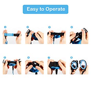 Upgrade Key Lock Anti Lost Wrist Link, Dr.Meter Toddler Child Safety Wrist Leash-Dr.meter