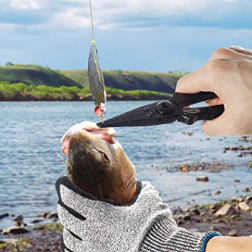 Stainless Steel Fishing Plier-Fish Gripper-Fishing Gloves, Dr.meter