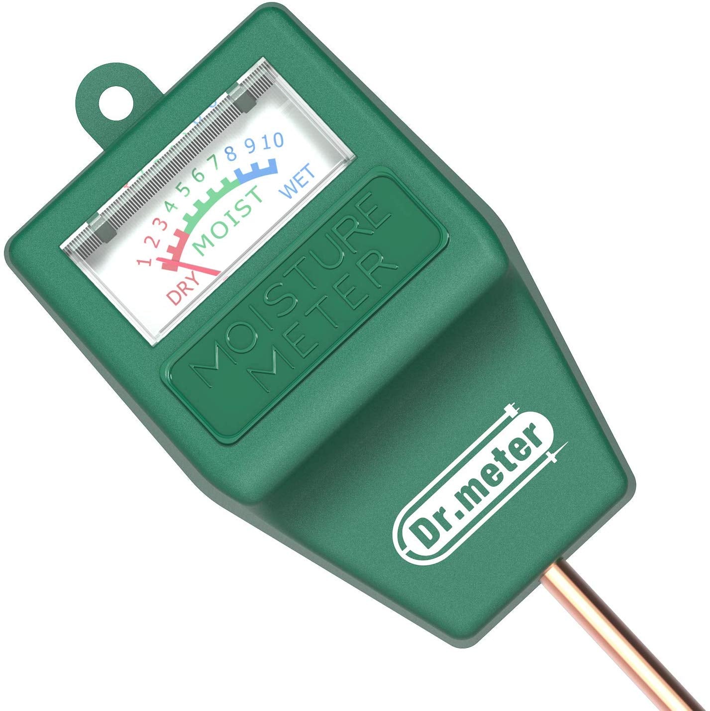 Hotbest Soil Moisture Sensor Meter Soil Water Monitor Hydrometer for Gardening Farming No Batteries Required, Size: 2pcs, Green