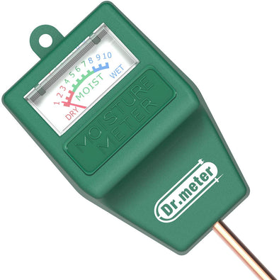 Dr.meter Soil Moisture Meter, S10 Hygrometer Moisture Sensor for Garden, Farm, Lawn Plants Indoor & Outdoor(No Battery needed)