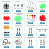 204pcs Fishing Accessories Kit with Tackle Box, Dr.meter