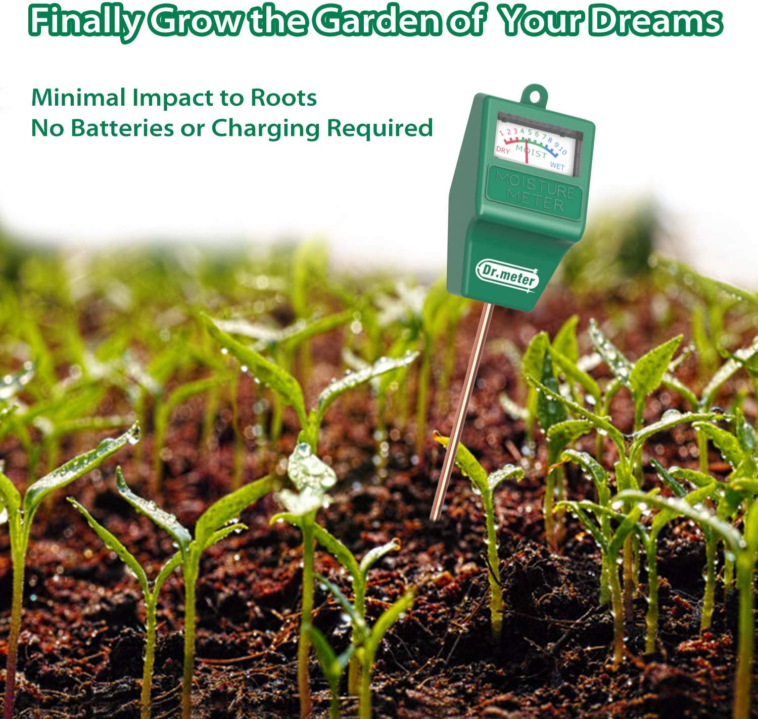 dr meter soil moisture meter Dr.meter Soil Moisture Meter, S10 Hygrometer Moisture Sensor for Garde
