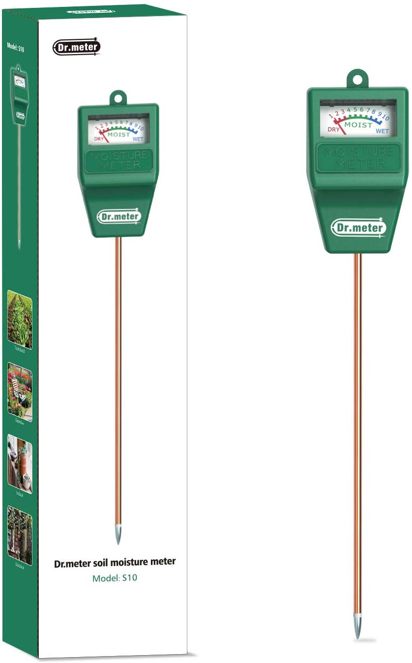 Dr.Meter Moisture Sensor Meter, Soil Water Monitor, Hydrometer for