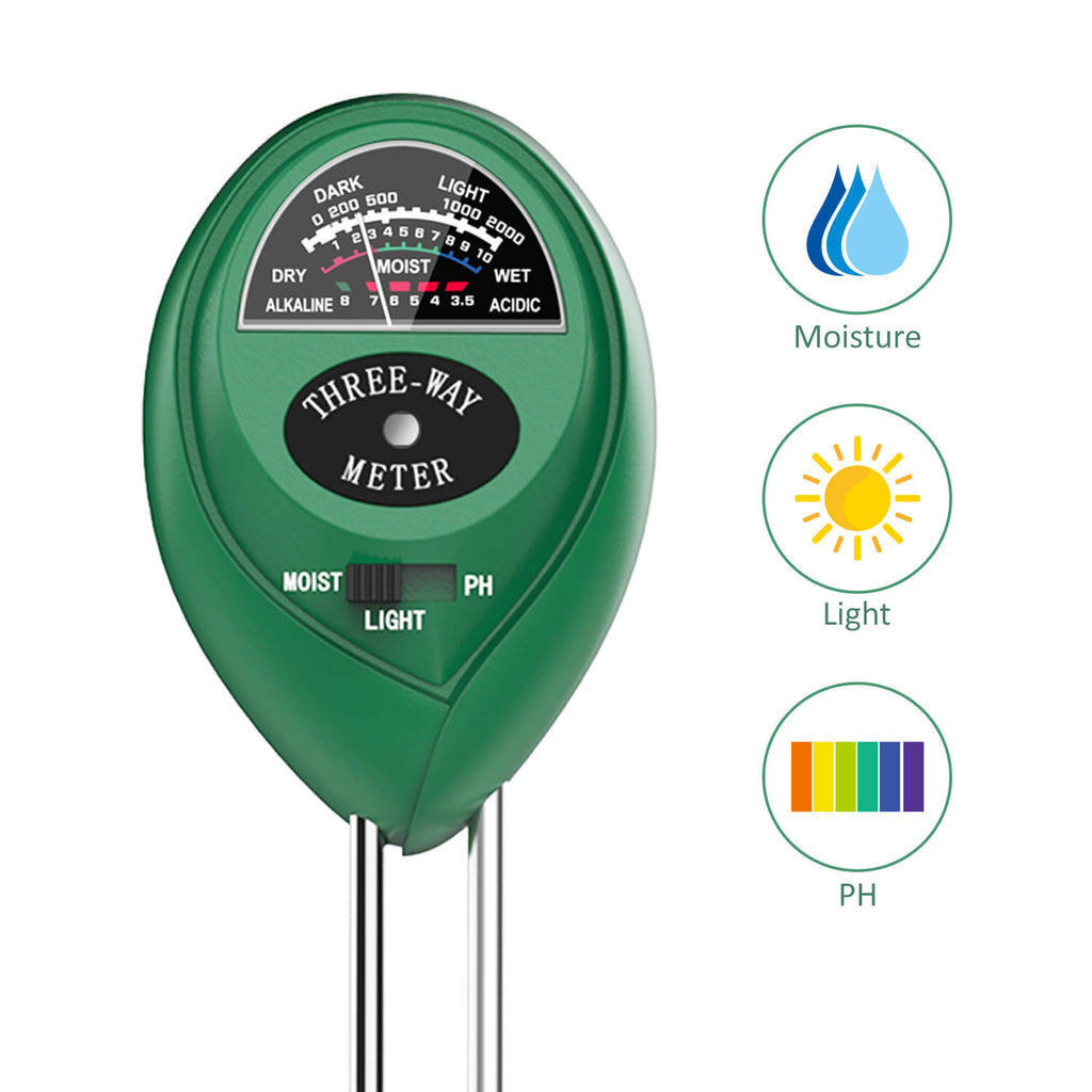 Soil Humidity Tester,, 3 In 1 Function 10.2x2.4x1.6 Inch Soil