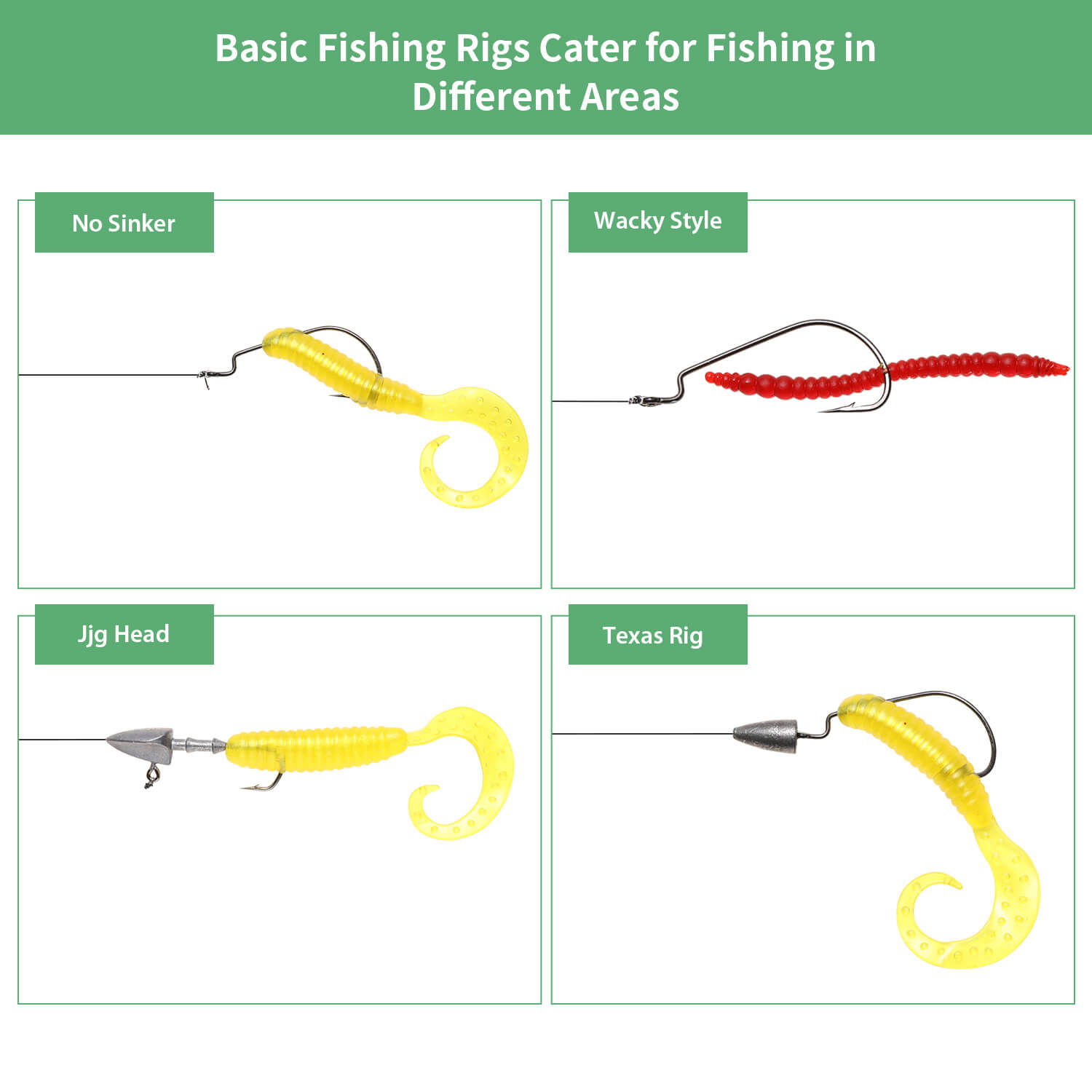 VINGVO leurres de pêche à tête plombée 67 pièces Kit de leurres de VINGVO leurres de pêche à tête plombée 67 pièces Kit de leurres de