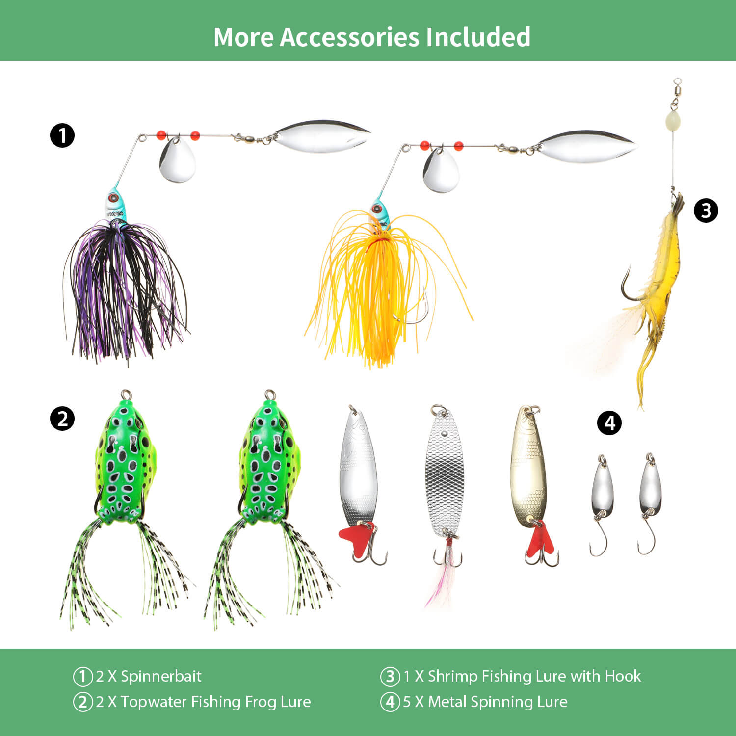 136pc Fishing Lures, Fishing Tackle Set, Dr.meter 136pc Fishing Lures, Fishing Tackle Set, Dr.meter
