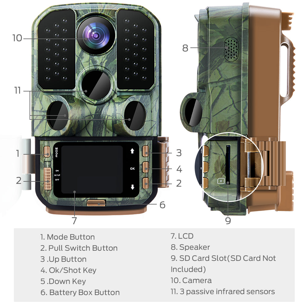 Hunting Camera, 24MP 1080P HD Trail Game Camera – Dr.meter