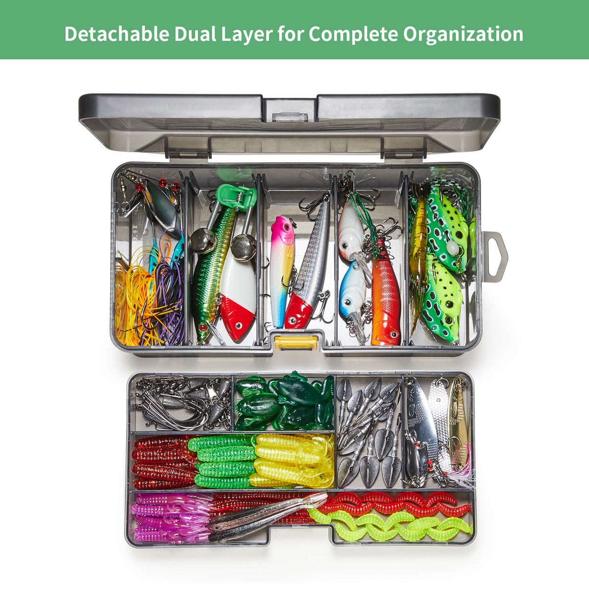 136pc Fishing Lures, Fishing Tackle Set, Dr.meter 136pc Fishing Lures, Fishing Tackle Set, Dr.meter
