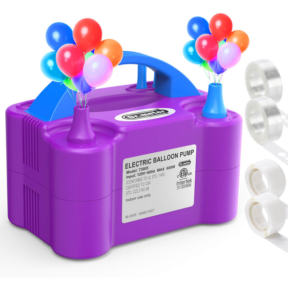 electircal air balloon pump purple