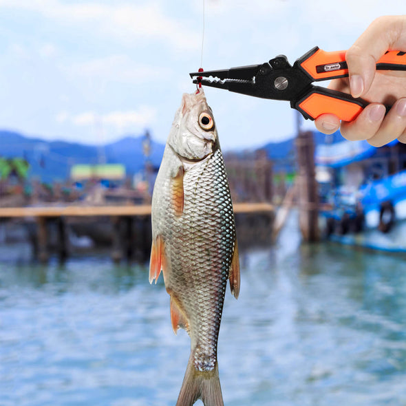 Fishing Pliers, Fishing Gear with 2pcs of Fishing Lanyards, Dr.meter