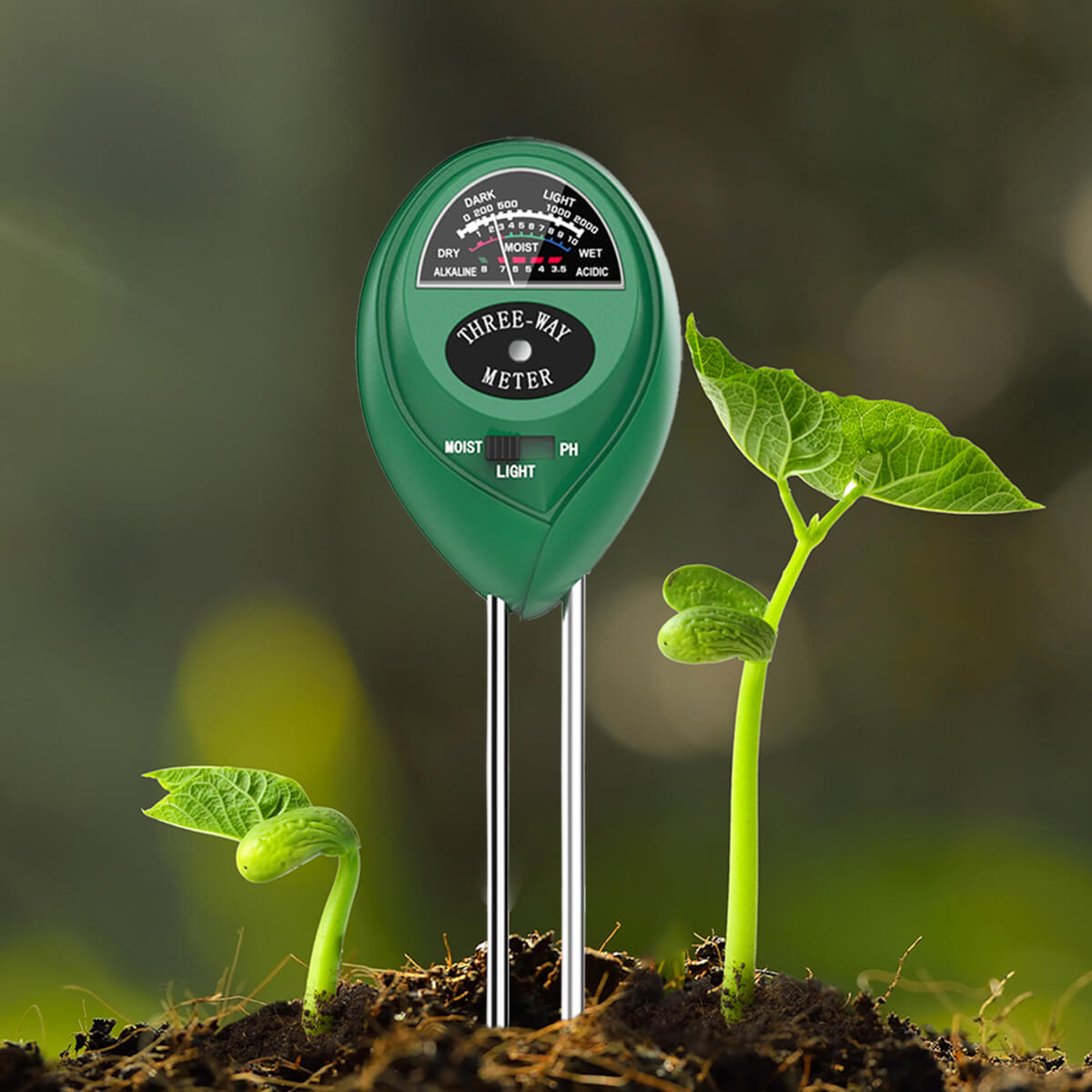 Dr.meter S10 Soil Moisture Sensor Meter, Hygrometer Moisture Sensor for Garden, Farm, Lawn Plants Indoor & Outdoor(no Battery Needed)
