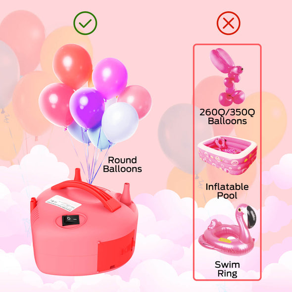 Electric Balloon Pump, Pink, Dr.meter